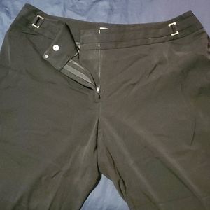 Black Wide Leg Dress Slacks